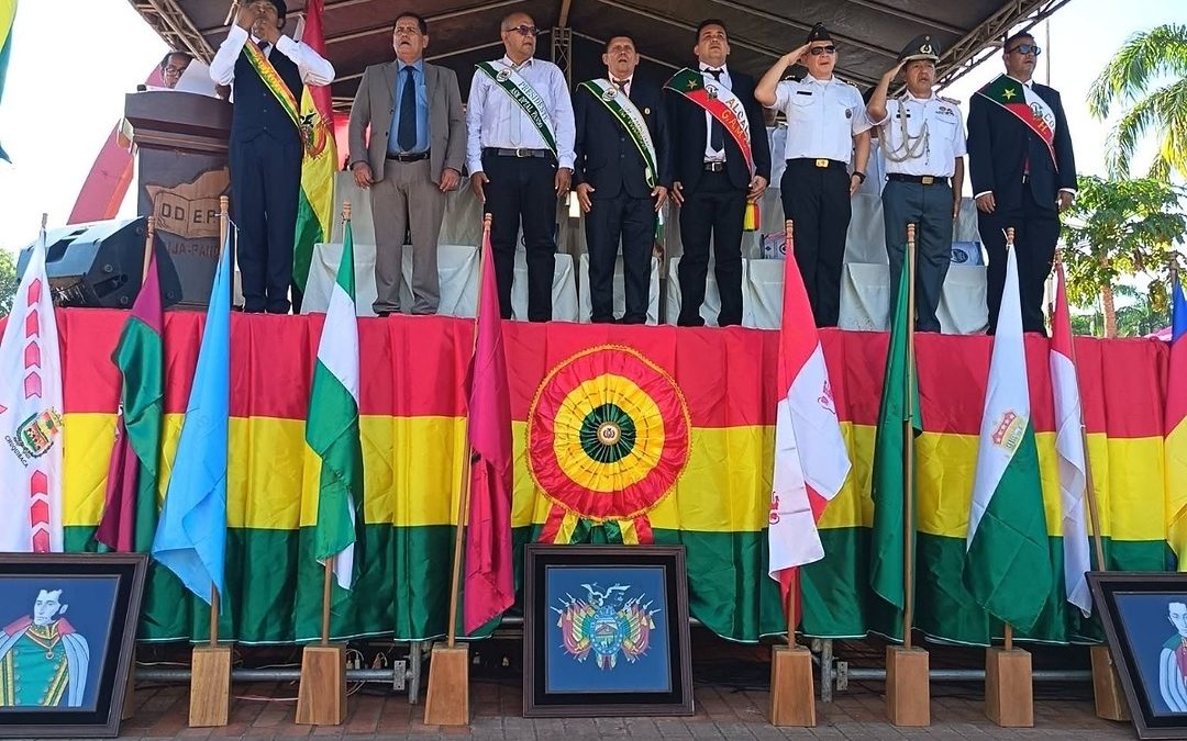 PANDO RINDIÓ HOMENAJE A BOLIVIA EN SUS 201 AÑOS DE INDEPENDENCIA