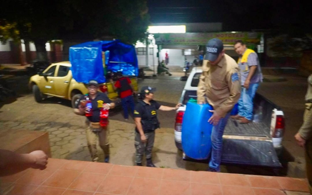 MENORES ERAN ENVIADOS A VENDER GASOLINA EN CALLES DE RIBERALTA; UNA MUJER FUE APREHENDIDA