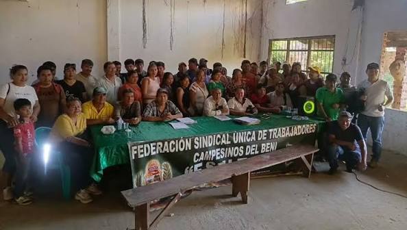 CAMPESINOS DEL BENI RECHAZAN AMPLIACIÓN DEL ESTADO DE EXCEPCIÓN